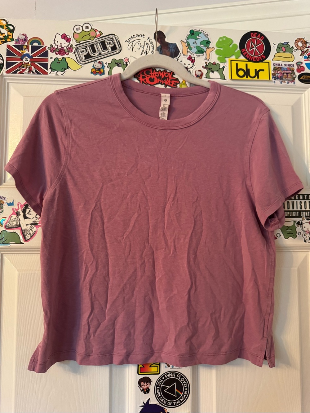 lululemon athletica Mauve Short Sleeve Crewneck Tee